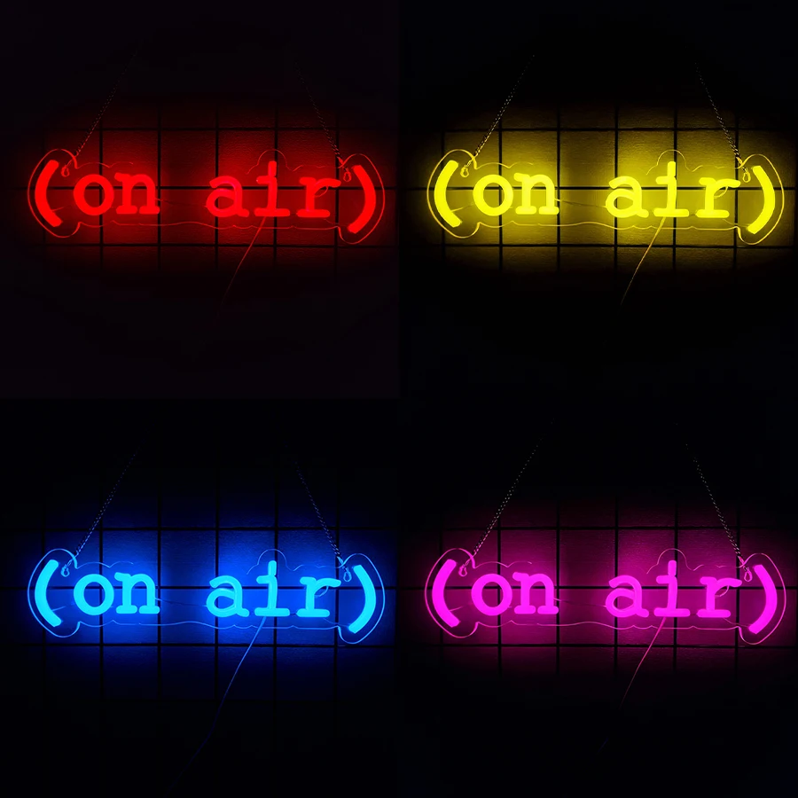 Multi-Color On Air Neon Sign For Wall Decor,Light Up Sign For Live Room,Game Room,Broadcasting Room, Music Studio,Bedroom Decor