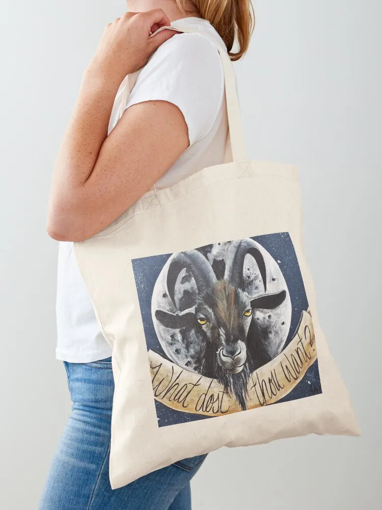 

Black Phillip Tote Bag tote bag university Big bag Customizable tote ecological bags