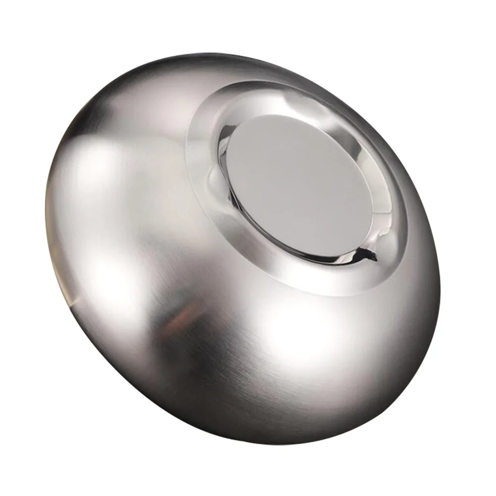 

Stainless Steel Rice Double Layer Soup Bowl For Noodles Salad Food Storage Kitchen Tableware Home Use Eating Bowl