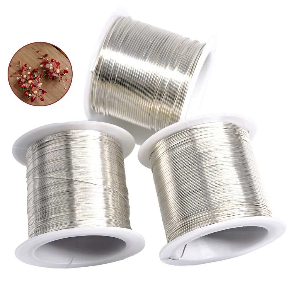 0.3-1.0 مللي متر مجوهرات الأسلاك النحاسية 100 جرام/م تشويه مقاومة مجوهرات الديكور سلك ل سوار القلائد الحرفية مستلزمات صناعة المجوهرات