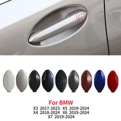 For BMW G01 G02 G05 G06 G07 Car Exterior Door Handle Lock Key Hole Cap Cover Black White Painted For BMW X3 X4 X5 X6 X7
