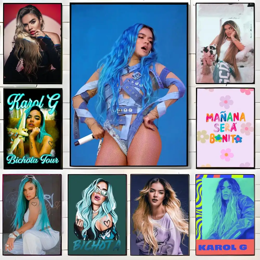 Singer K-Karol G Poster Wall Art Print Poster Decorative Mural Home Decor Gift Unframed