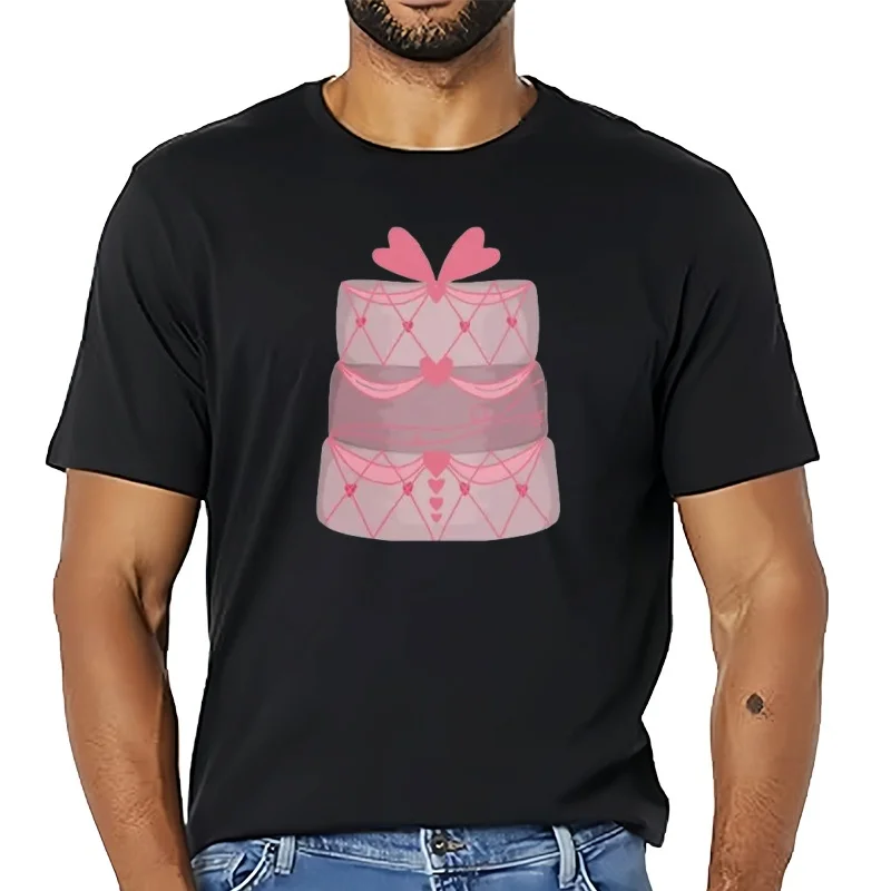 Camiseta de algodón 'Tarjeta de boda' TA044893 lavada elegante ligeramente streetwear Unisex estirado moda suave