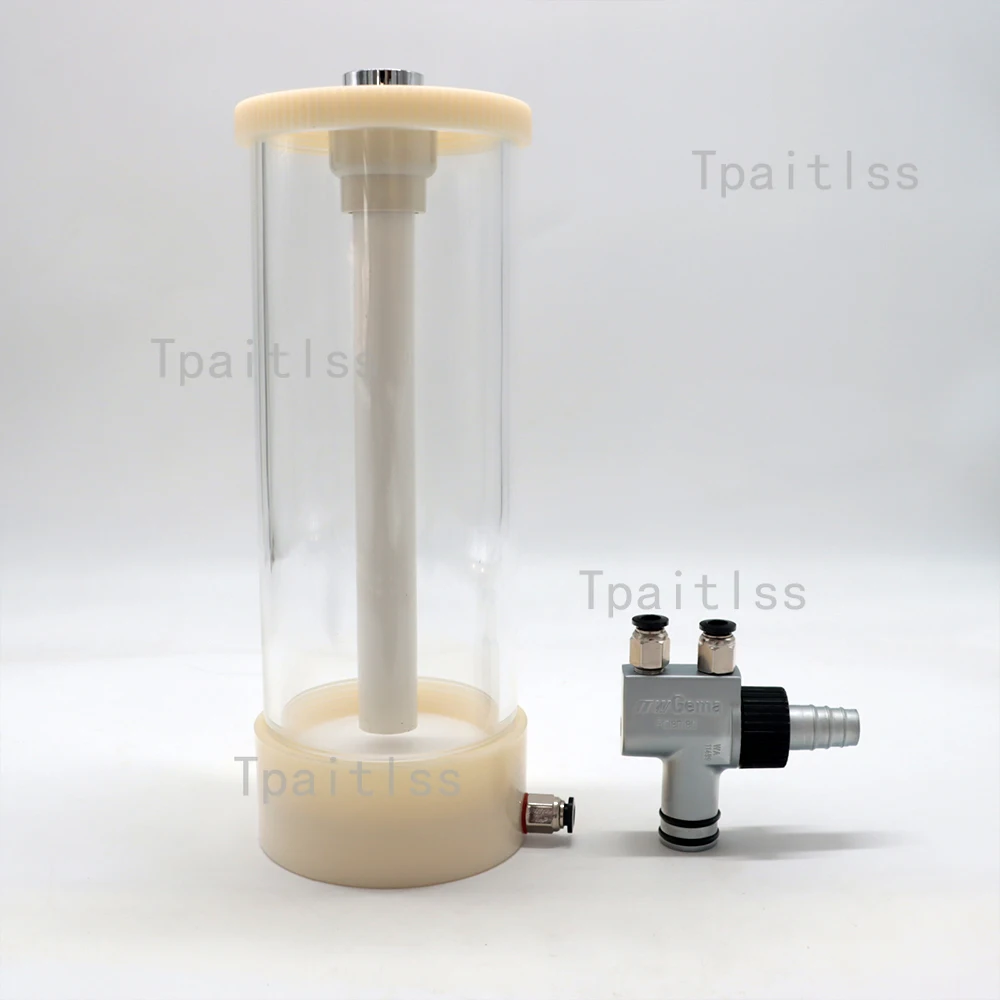 Tpaitlss Fluidization hopper cup (1 L) with IG02 Powder Injector for Experimental Or Test Electrostatic Powder Coating Equipment