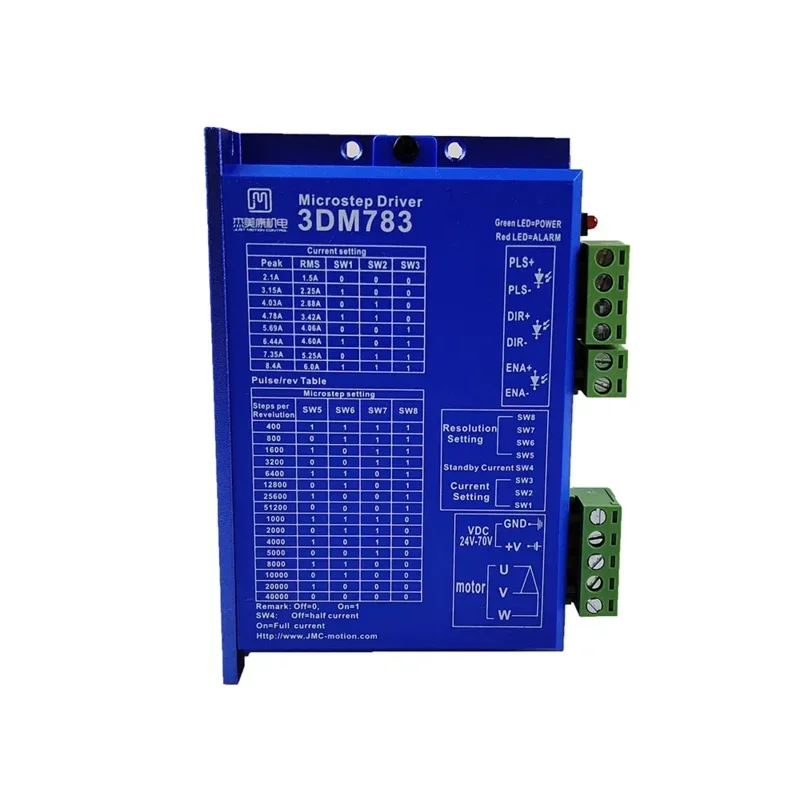 3DM783 3-Phase 34 Nema 23 Hybrid Stepper Motor Driver/Controller/Amplifier DC24-70V 1.8-8.3A 32Bit DSP High Performance