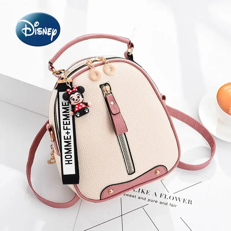 

Disney Mickey's New Women's One-shoulder Oblique Bag Cartoon Cute Women's Backpack Luxury Brand Fashion Travel Storage Bag