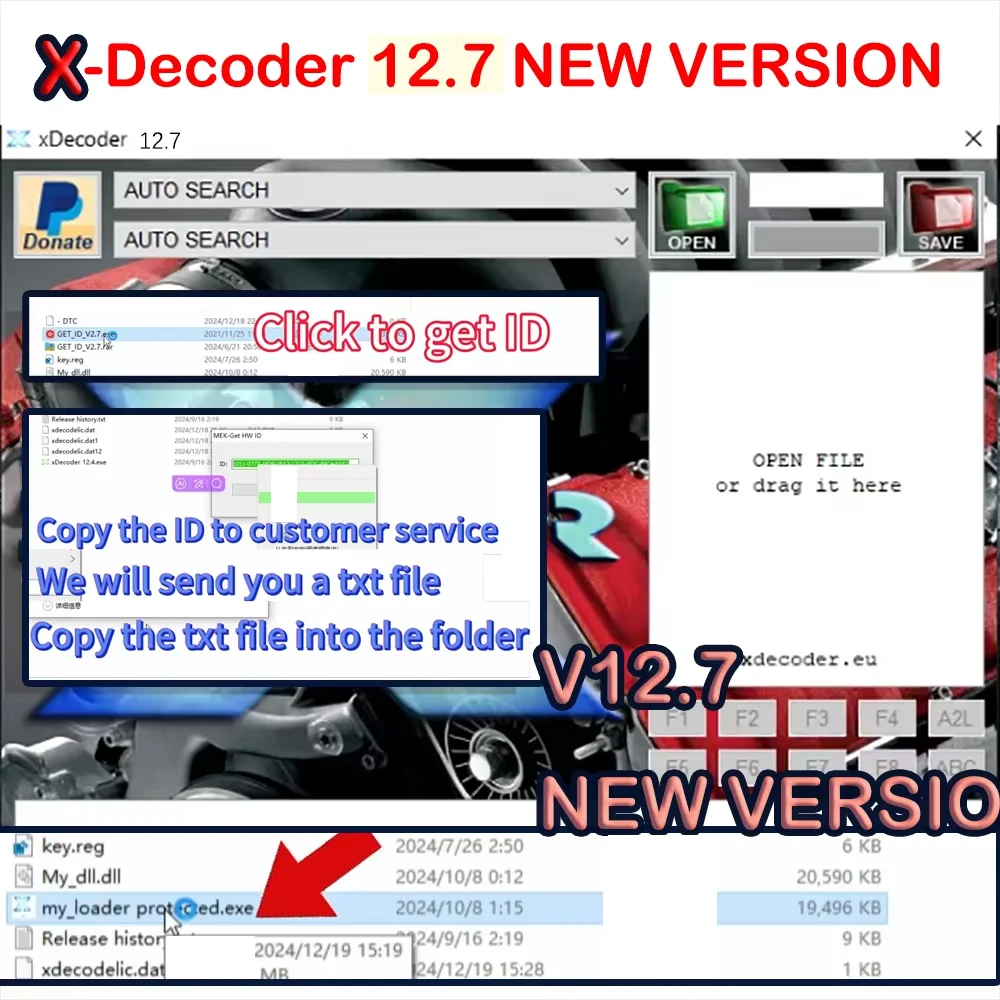 2025 XDecoder 12.7 License Full Activated Delete Software Removing Error Codes Support Win 7/10/11 for EDC16 17 D-TC No Keygen