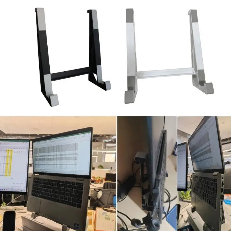 652F ABS Silicone Laptop Stand with NonSlip Design Double Position Adjustable for Home Office Use Storage Solution