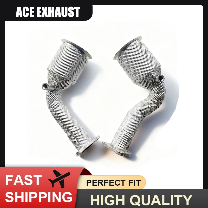 

ACE High Flow Sports Cat Downpipe for Audi RS4 RS5 B9 2.9T 2017- Exhaust Headers Stainless Steel Performance Exhaust Pipe