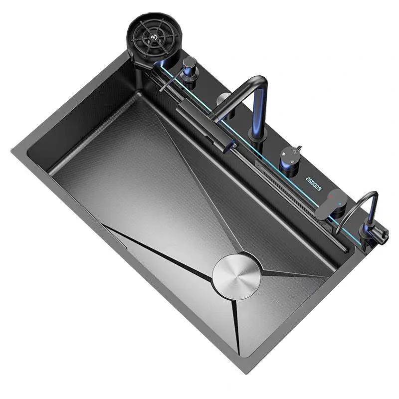 Star of Neptune High-End Luxury Multifunctional Intelligent Kitchen Accessories Sink with Free Combination Faucet New Style