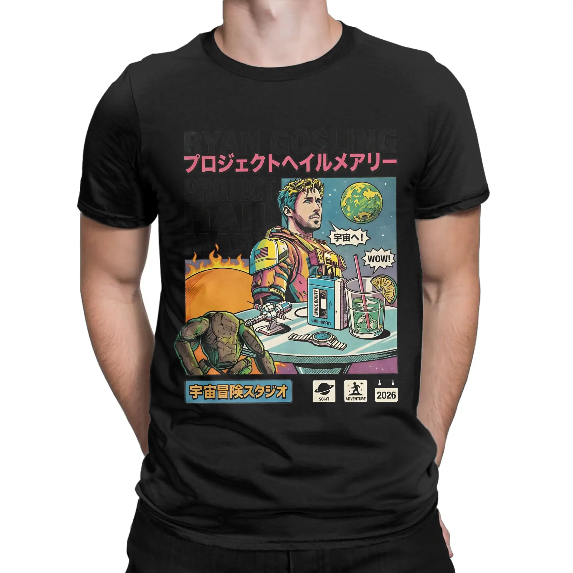 Project Hail Mary  Pure Cotton T-Shirt For Man Summer Aesthetic T Shirts Breathable Trending Tee Shirt Oversize Dropshipping Top