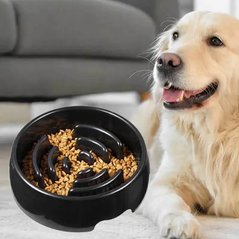 

Pet Dog Slow Feeder Bowl Fun Non Slip Anti-Gulping Slower Food Feeding Dishes Dog Bowl for puppies medium and large dogs