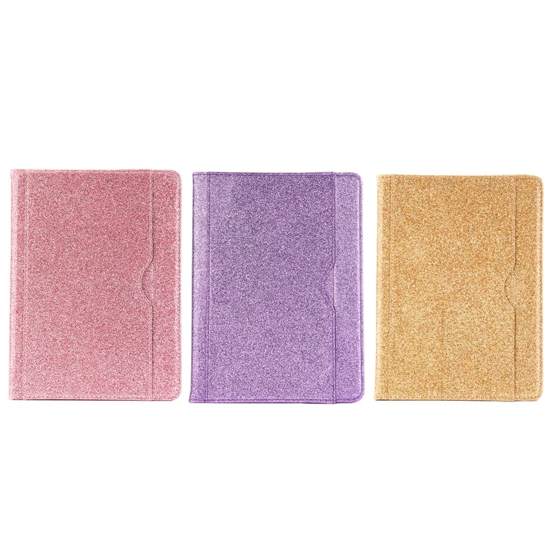 Suitable For IPAD MINI1/2/3/4/5 Protective Cover, Flip Cover With Card Slot Bracket, Leather Protective Shell Glitter