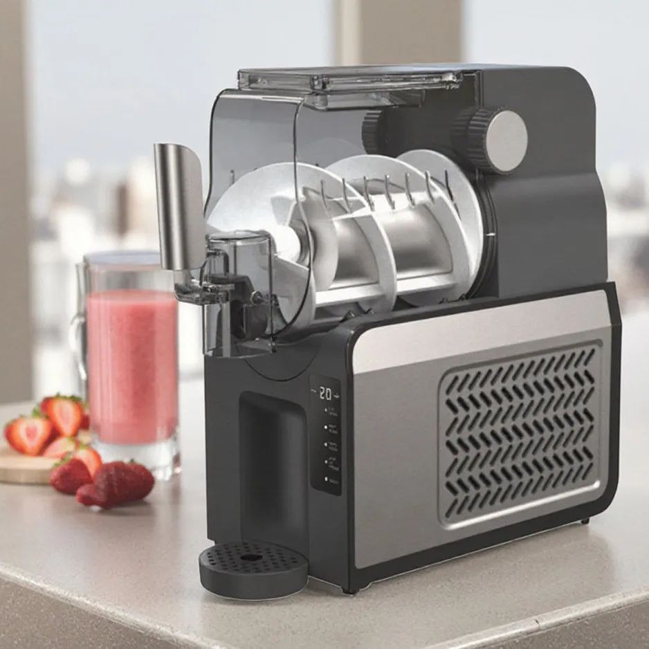 1.8L Snowflake Ice Machine Small Snow Ice Shaver Smoothie Crusher Touch screen slush machine Household slush ice machine