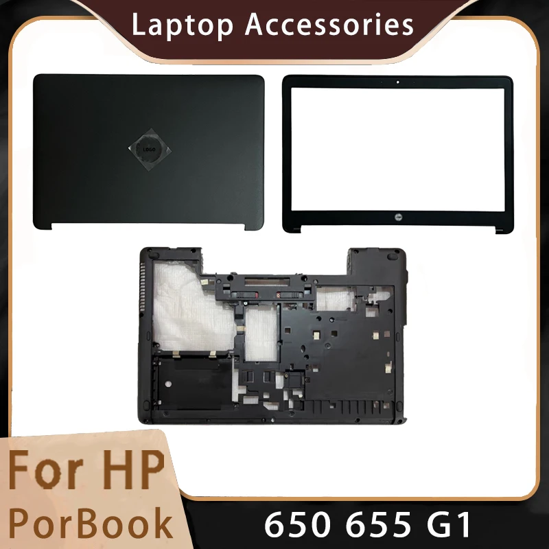 New For HP ProBook 650 655 G1；Replacement Laptop Accessories Lcd Back Cover/Front Bezel/Bottom With LOGO 738691-001