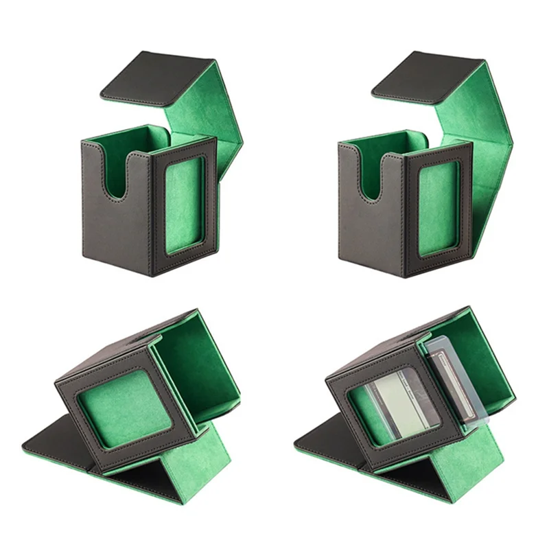 

A39M Card Storage Box For Trading Cards ,Card Deck Box With Display Window Card Deck Case Card Deck Box