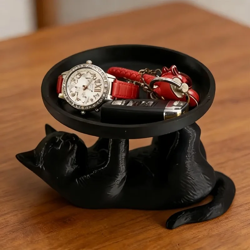 New Fun and Simple Cat Jewelry Tray Suitable for Jewelry Rings Watches Skincare Products and Other Items