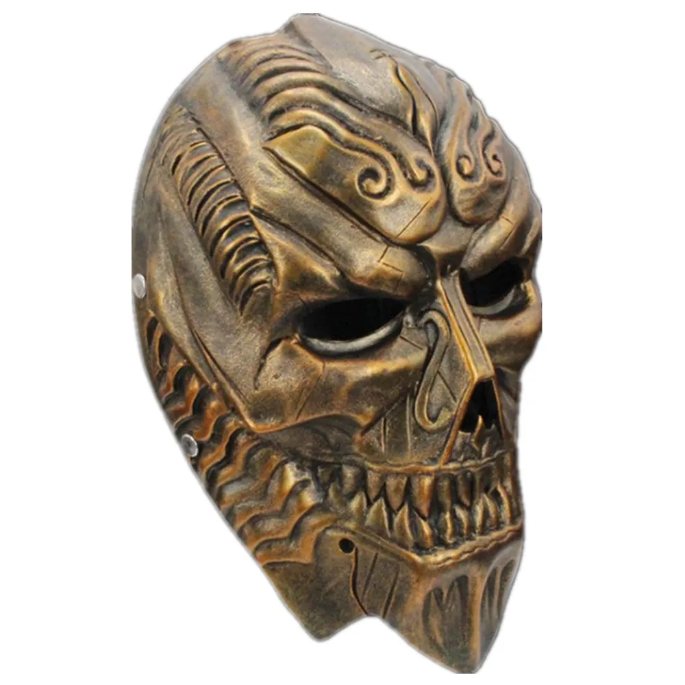 PAYDAY 2 Resin Mask Half Face Cover Halloween Masquerade Party Cosplay Costume Props Performance Accessories