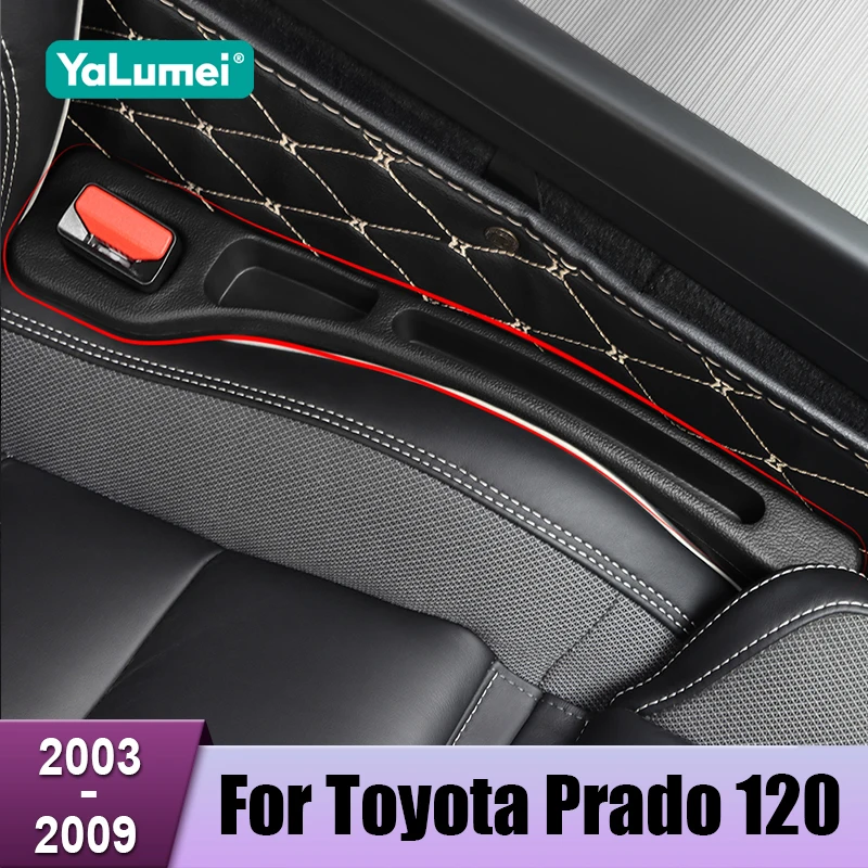 For Toyota Land Cruiser Prado 120 FJ120 2003 2004 2005 2006 2007 2008 2009 Anti-Drop Seat Crevice Plug Strip Phone Storage Box