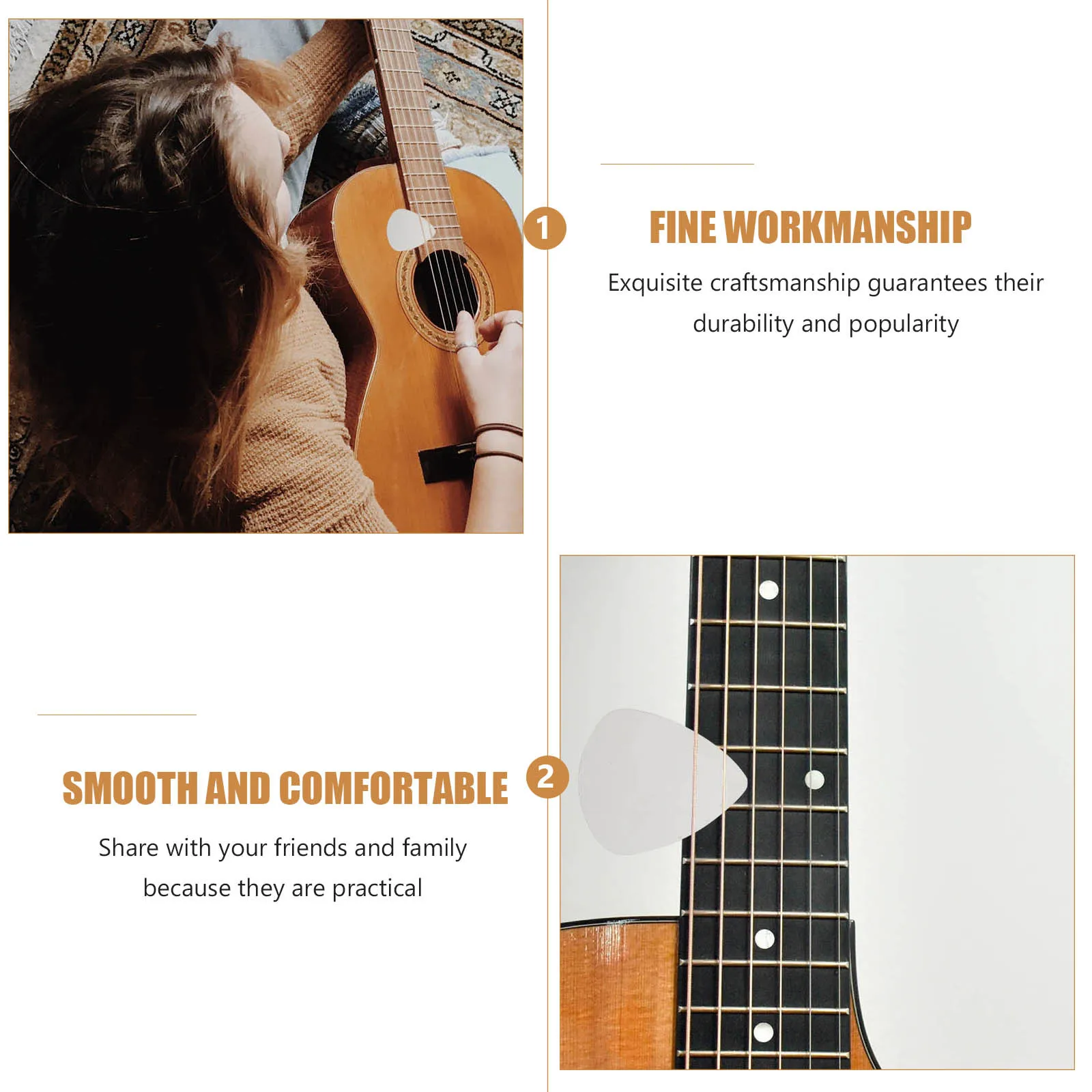 

10Pcs Stainless Steel Guitar Picks Durable Portable Electric Acoustic Guitar Finger Picks Bass Accessory Instrument Parts