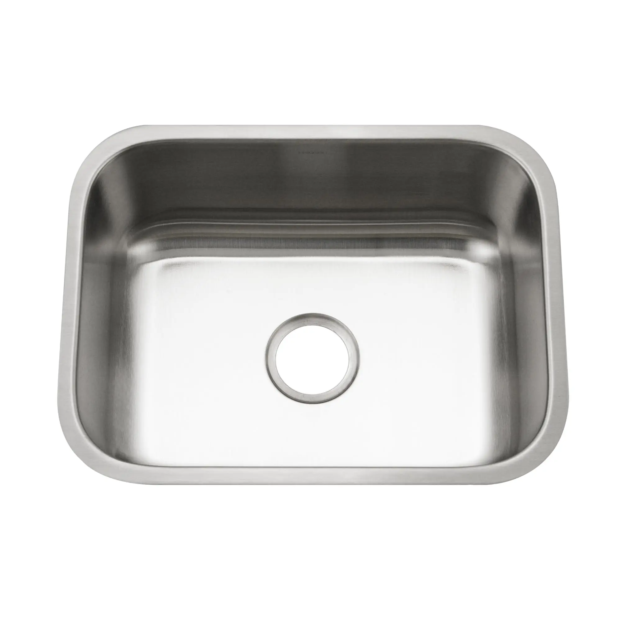 Undermount Stainless Steel Kitchen Sink 23 Inch Single Bowl Corrosion Resistant Satin Finish