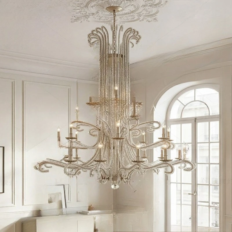 Lighting fixtures for duplex living rooms, chandeliers, villas, and apartments