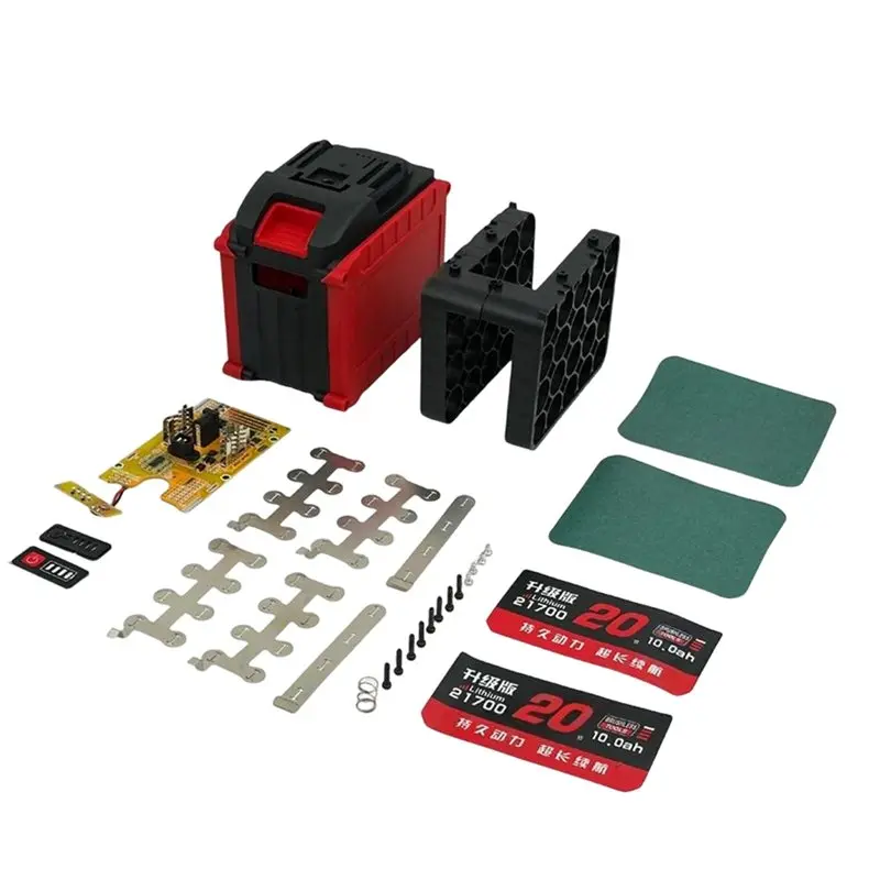[B24B!】 20 Core 21700 Battery Case 50A BMS NTC For 18/21V