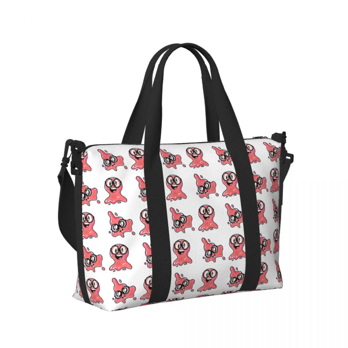 

Custom Super Slick Slime Sam Beach Travel Bag Large Capacity Tote Bags for Gym Sport Women Shopping Duffle Shoulder Bag