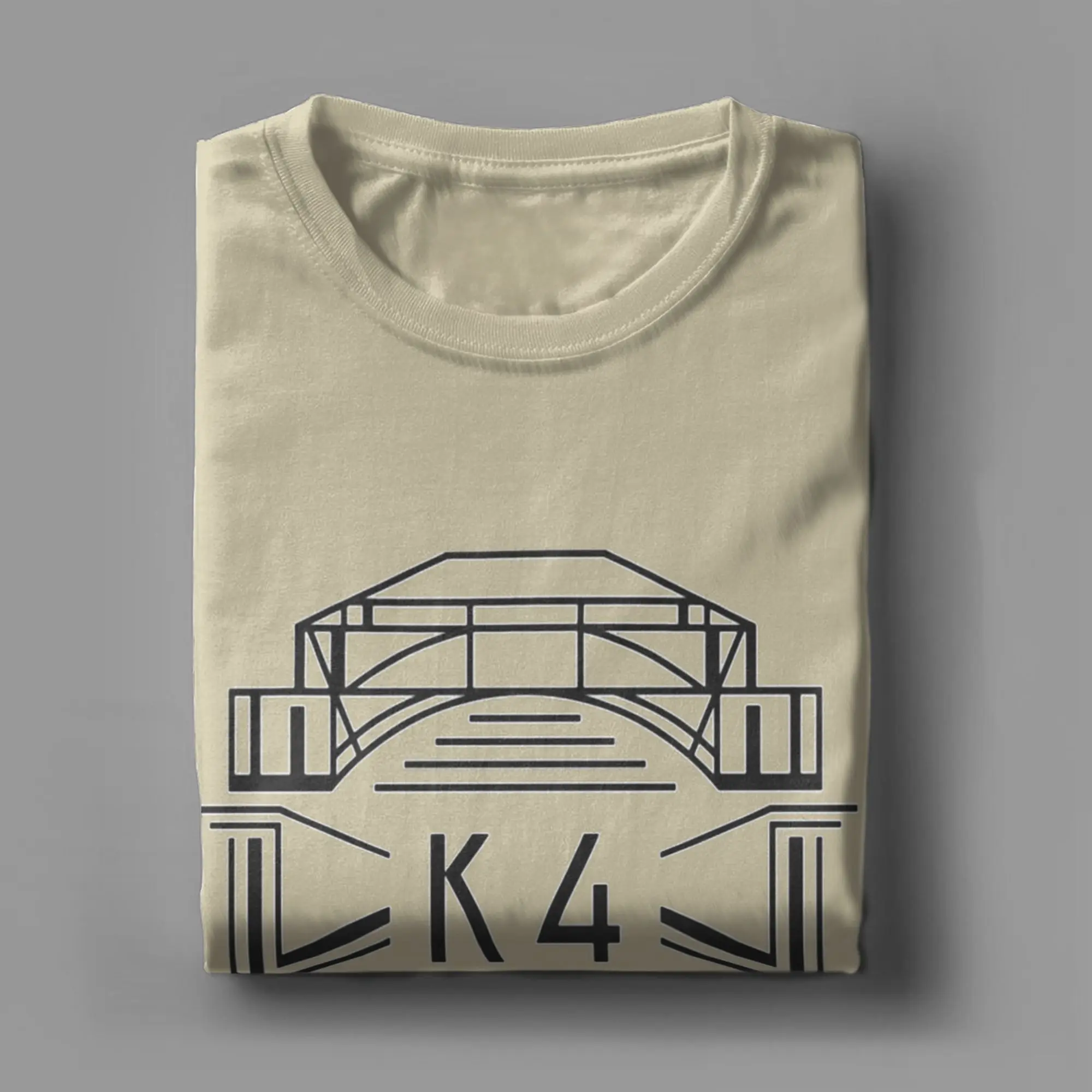 رهيبة الموت تجديل K4 شعار تي شيرت للرجال س الرقبة 100% القطن تي شيرت قصير الأكمام تيز حجم كبير الملابس