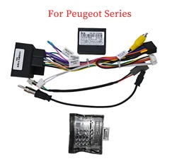 Car Wiring Harness Adapter Power Cable Canbus Box Decoder For Peugeot 508 5008 3008 408 4008 2008 301 307 308