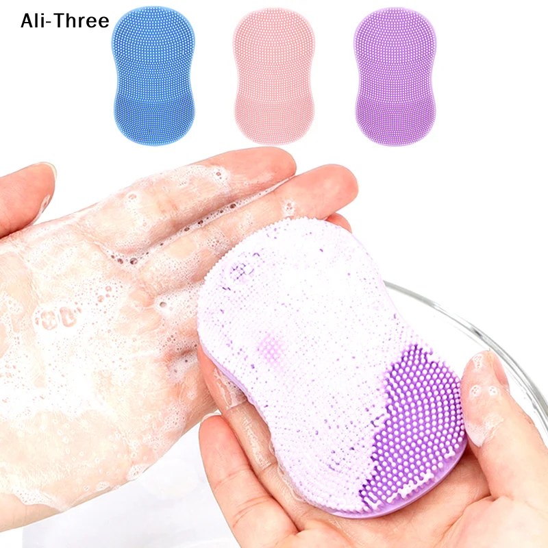 Escova de limpeza facial de silicone, massageador facial, ferramenta de limpeza de pele, mini ferramenta de beleza, esfoliante macio para limpeza prof