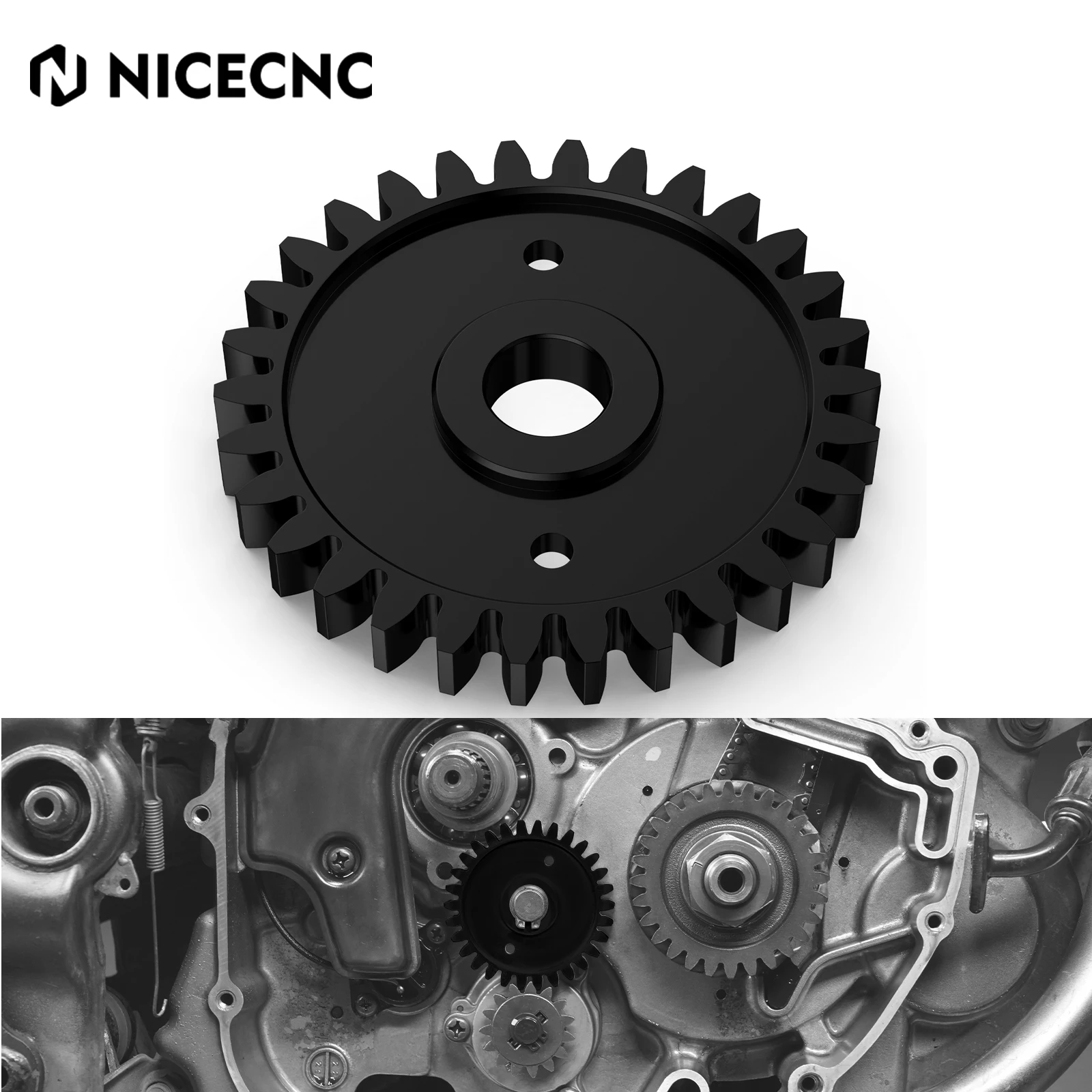 

For Suzuki DR650S DR650SE 1996–2025 NICECNC Motorcycle Oil Pump Idler Gear DR650 S DR650 SE 2024 2023 2022 2021 2020 2019 2018