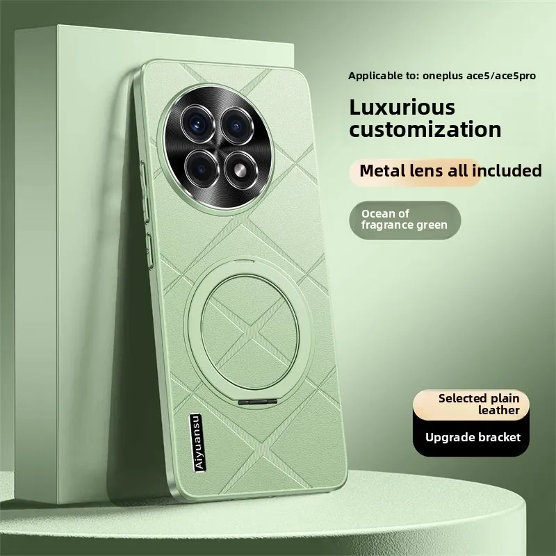 

For OnePlus 13R 13T Case New Advanced Leather Magnetic Bracket Protective Cover For OnePlus 13T 13R Plus Ultra-thin Matte Funda