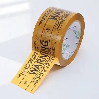 1 Roll Warning Slogan Tape Easy Apply with Sealing Machine Not Included Fast Convenient for Goods Packaging Gift Envelope Seal