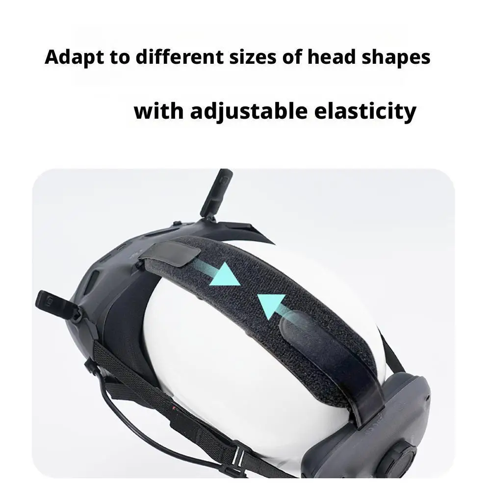 For DJI Goggles N3 Flexible Headband Strap Long-Lasting Pressure Reduce Headband Accessory Strap Top Head Facial Belt Prote L7U9