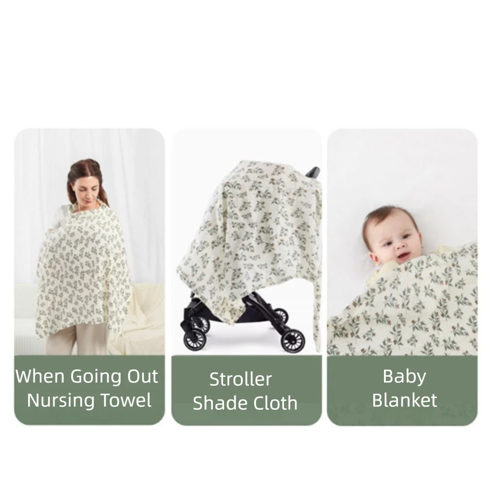 2 in 1 母親用授乳カバー ソフトで快適な授乳服 露出防止 通気性のある母親用授乳エプロン