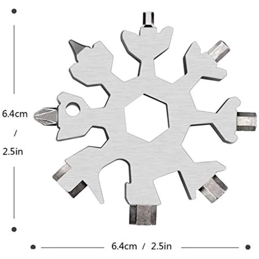 STAINLESS STEEL 18-in-1 Multi-Tool, Bottle Opener - Cool Alternatives for Men, Dads, Husbands