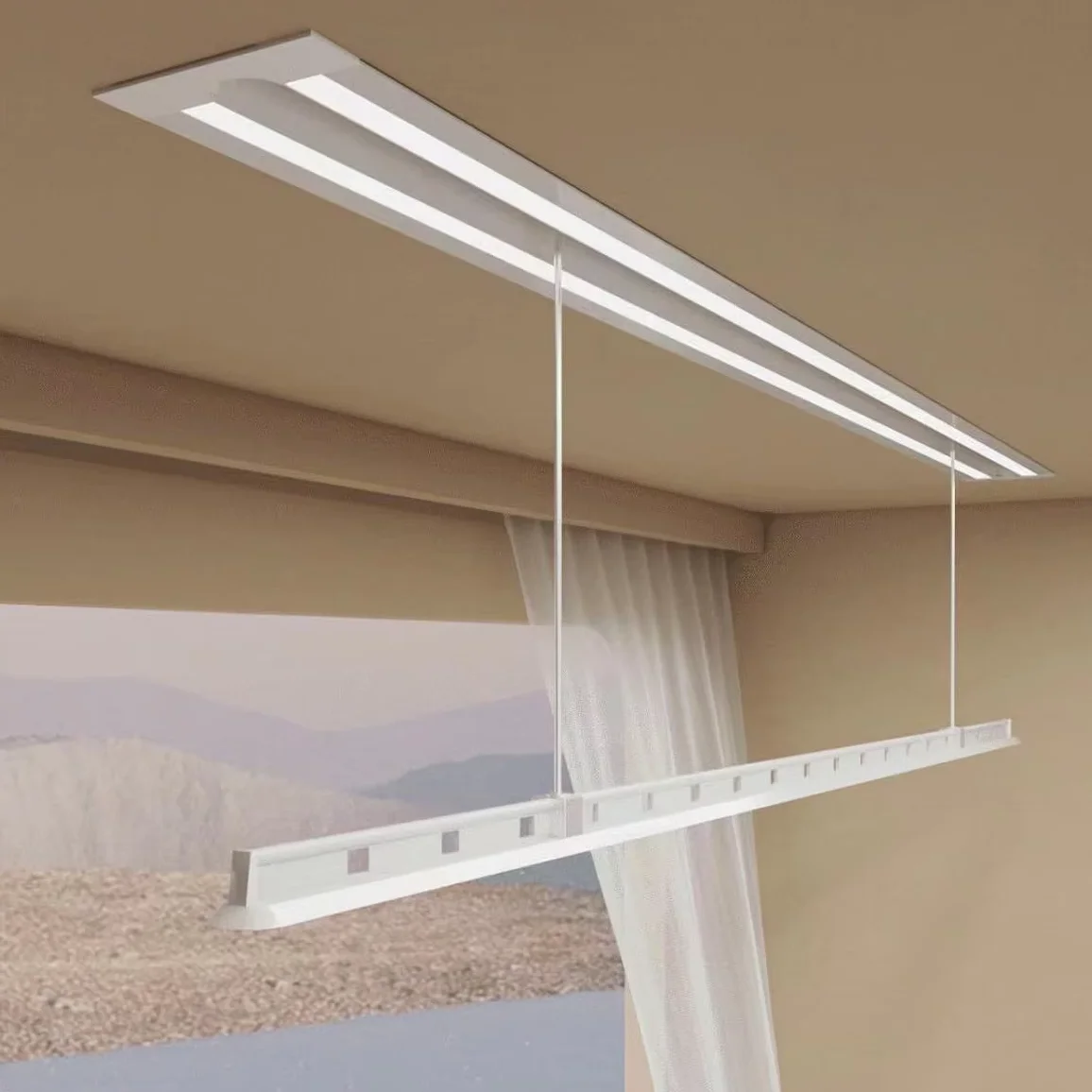 

Умная складная потолочная вешалка для одежды, автоматическая сушилка для белья