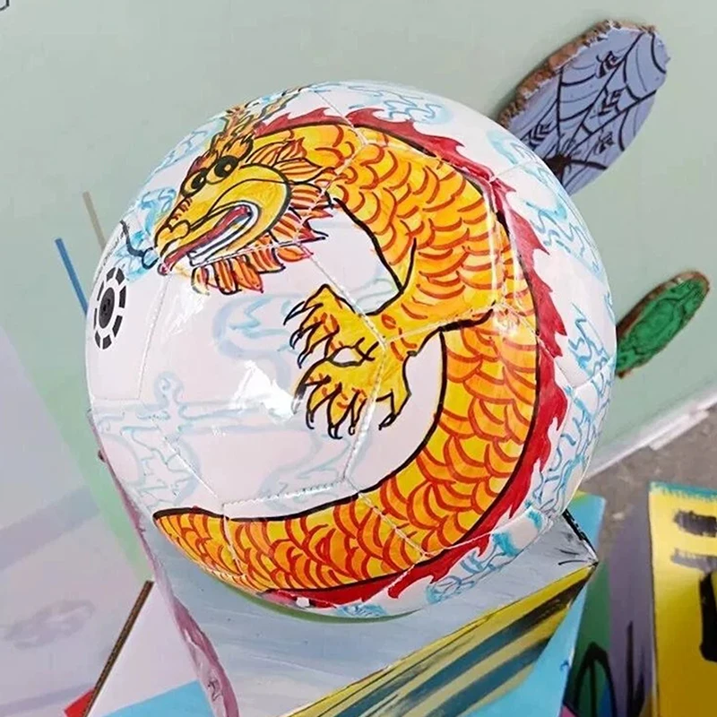 

1 шт., белый футбольный мяч, размер 5, официальный размер, легкий, для детей и взрослых, футбольная игрушка, развивающая игрушка, спортивная игрушка из ПВХ, подарок своими руками.