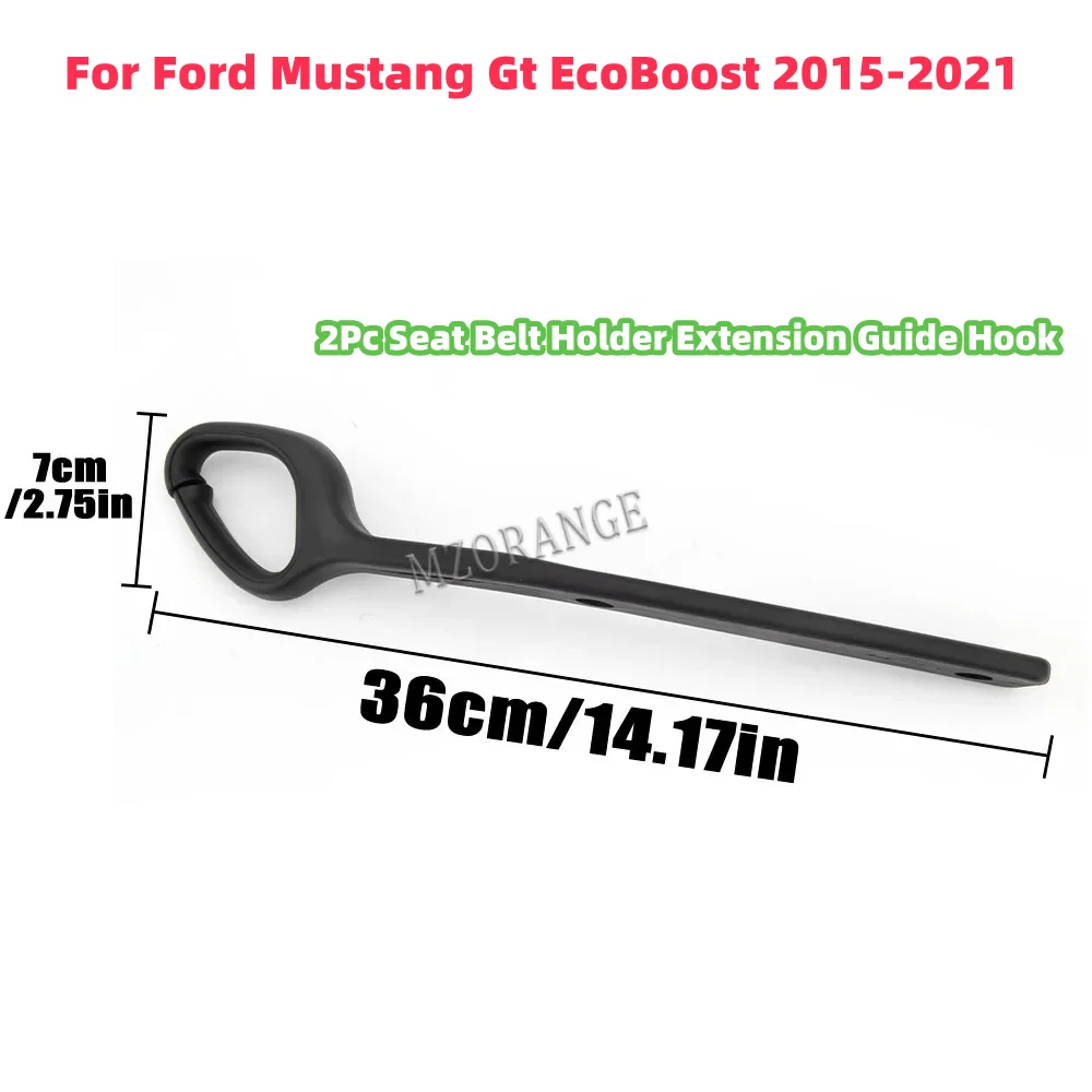 

1 Pair For Ford Mustang Gt EcoBoost 2015-2021 Front Seat Belt Holder Extension Guide Hook ABS Car Accessories guide hook