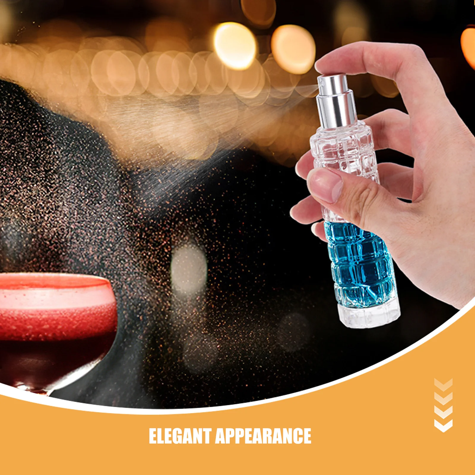 3 قطعة رذاذ زجاجي مرير زجاجات رذاذ قابلة لإعادة الملء جرة صغيرة محمولة للكوكتيلات قهوة اسبريسو بخاخ رذاذ عطر #3