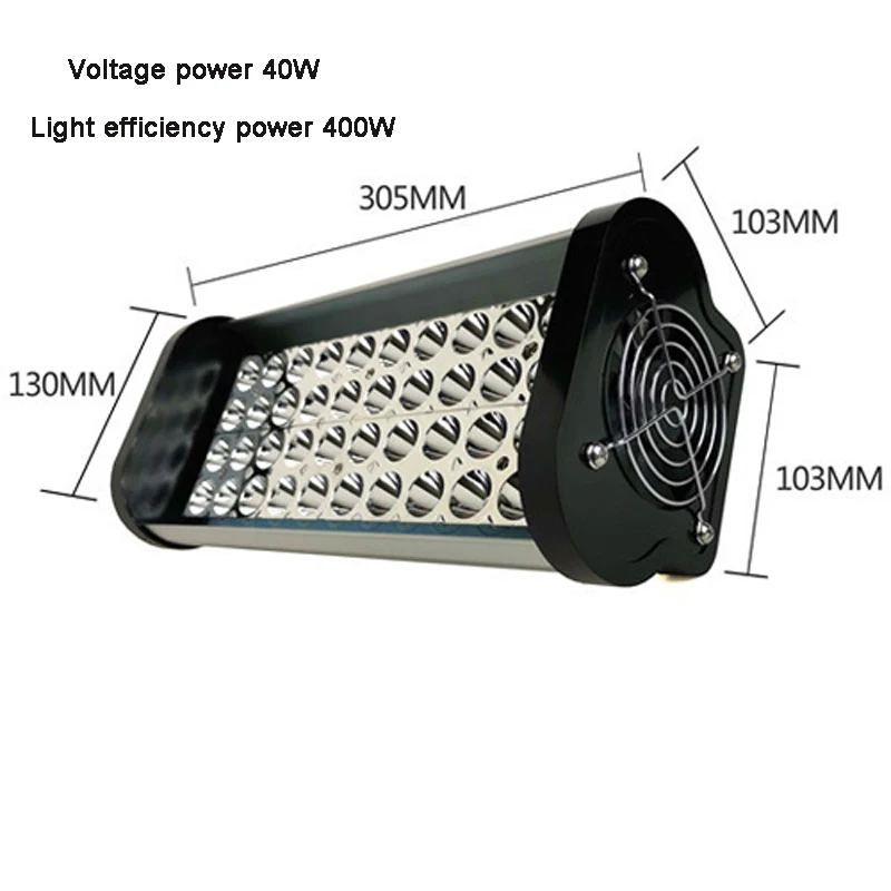 400 واط LED المحمولة الأشعة فوق البنفسجية مصباح معالجة الغروانية رأس الطباعة طابعة الصور النافثة للحبر علاج 39nm cob UV led مصباح