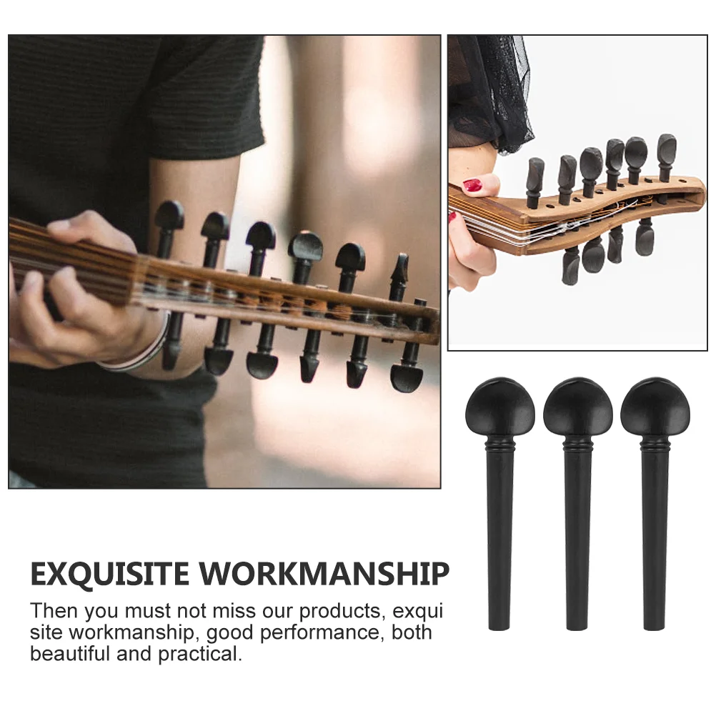 Tuning Pegs Oud Guitarpremium Ebony Violin String Peg Fiddle Tuners Bridgeaccessories Tune Practical Wood Keys Acoustic Parts