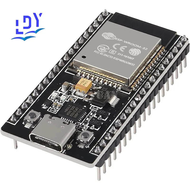 Placa de desenvolvimento tipo C, ESP32, ESP-WROOM-32, CP2102, 2,4 GHz, 2,4 GHz, 1pc, 38 pinos