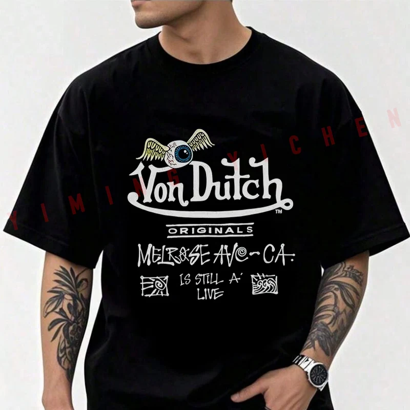 

Men's Moto Cotton T-Shirt Combining Automotive And Motorcycle Art Tshirt Adventure Casual O-Neck Top Tee