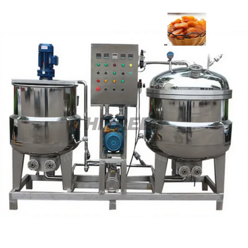 Vacuum Sugar Dissolving Pot for Food Processing Equipment 3 mm Thick 304 Stainless Steel