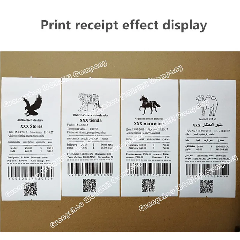 ZJ-8360 Supermarket Catering Retail Cashier USB Network Serial Port Bluetooth WiFi 80MM Thermal Receipt Printer With Auto Cutter