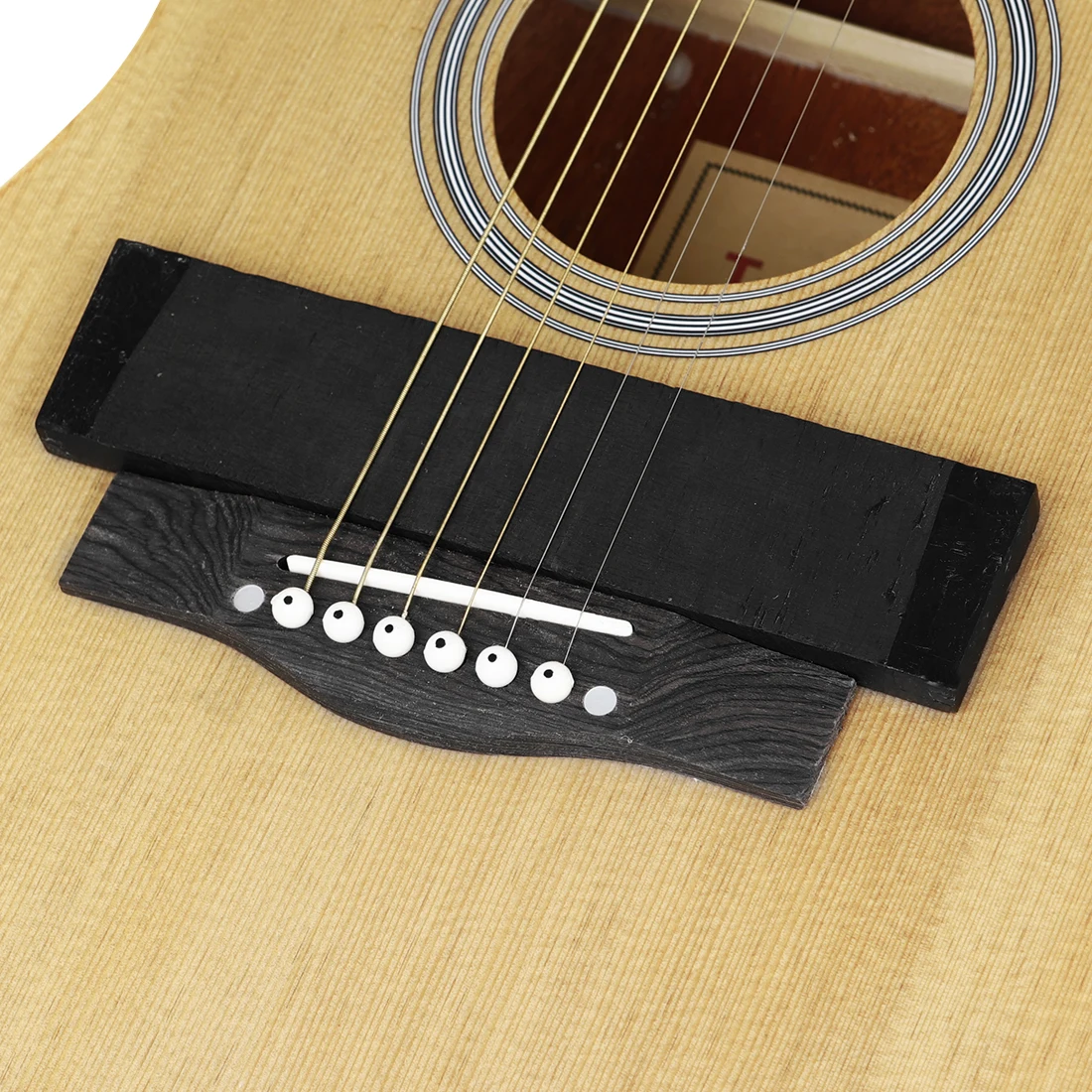 Ebony Acoustic Guitar Bridge Raw Material 6 String Guitar Bridge Raw Material DIY Stringed Instrument Guitar Parts & Accessories