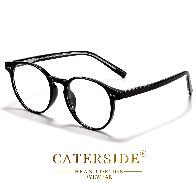 CATERSIDE Vintage Runde Männer Brille Rahmen Hochwertige Marke Design Anti Blau Licht Lesebrille Frauen Optische Rahmen – Detail 10