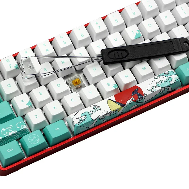 1/2 Pcs Useful Keyboard Key Keycap Puller Remover With Unloading Steel Cleaning Tool Keycap Starter Keyboard Dust Cleaner Aid